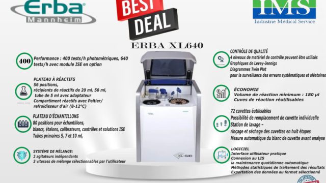 Automate de biochimie Erba XL640